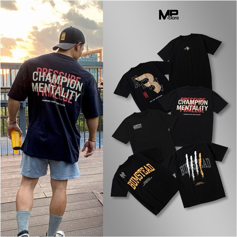 Áo thun thể thao oversize Cbum chất 100% cotton