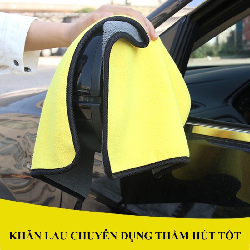 Khăn Lau Xe Ô TÔ Xe Hơi AHACAR Chuyên dụng phụ kiện ô tô găng tay rửa xe ô tô xe hơi