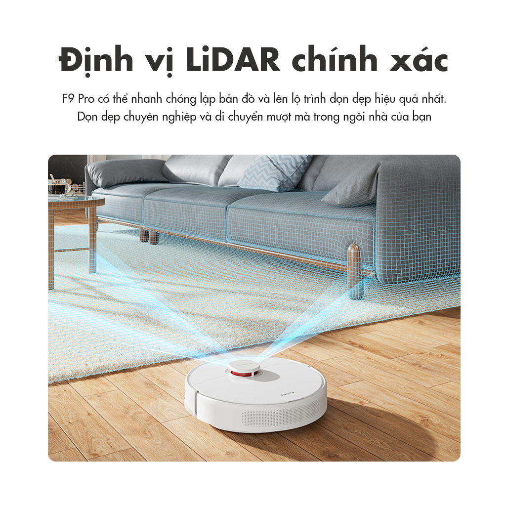 Robot Hút Bụi Lau Nhà Thông Minh Dreame F9 Pro | Bản Quốc Tế | Chính Hãng | Bảo Hành 12T | Mimax Store
