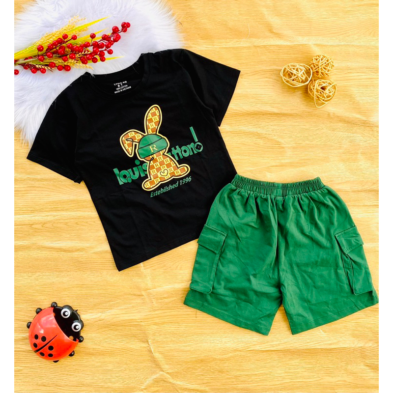 🚗  Bộ cotton hàng shop bé trai từ 25-30kg