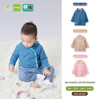 Áo khoác dài tay thu đông lullaby bé trai / gái NH201V  (9- 24m ) 2023
