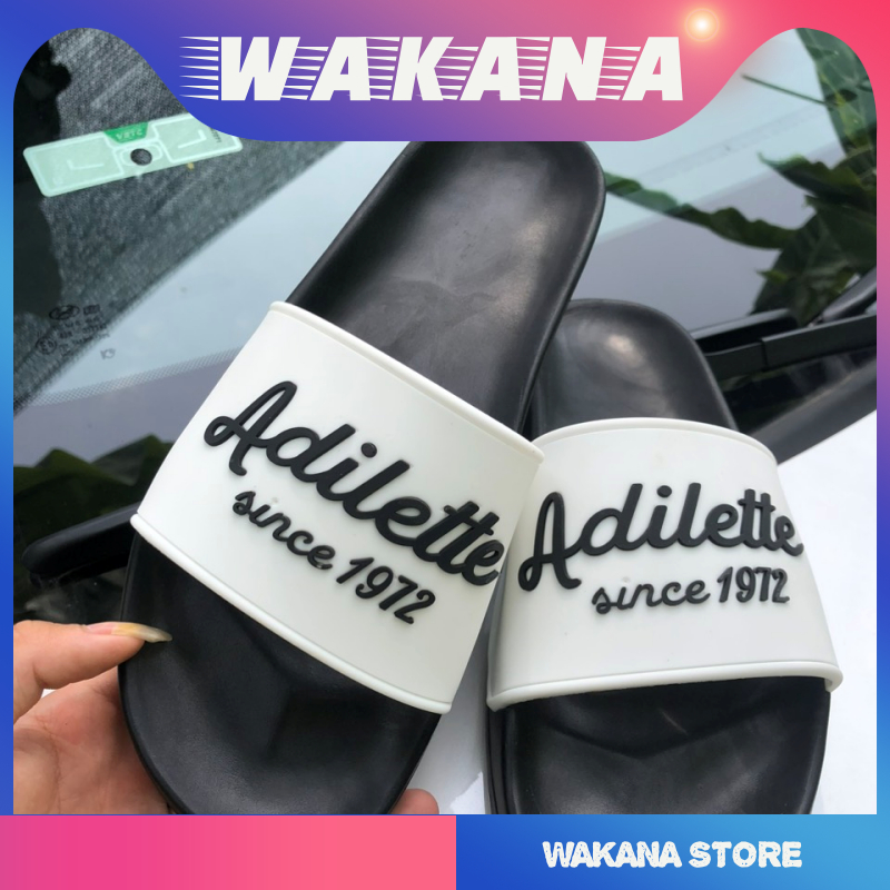 Dép thời trang nam nữ đẹp Adilet quai trắng hàng sẵn kho  - WAKANA STORE