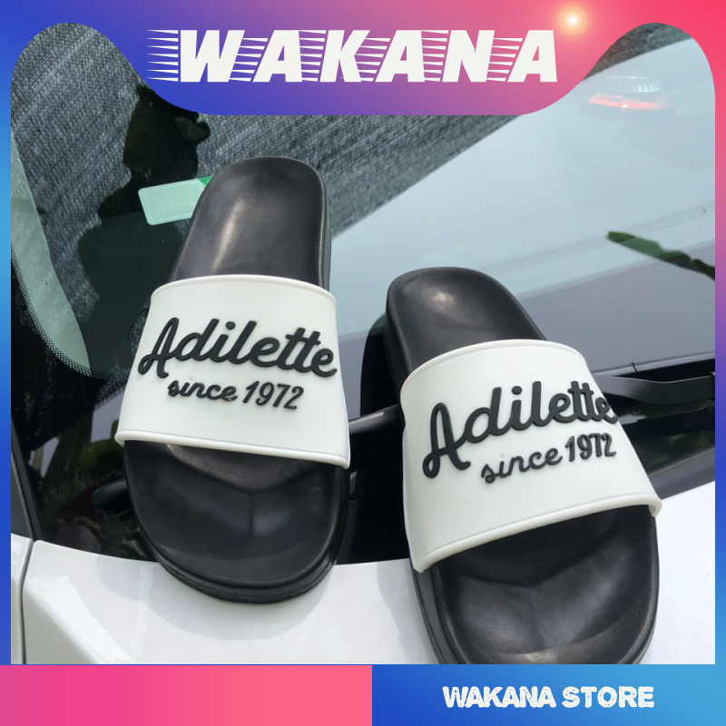 Dép thời trang nam nữ đẹp Adilet quai trắng hàng sẵn kho  - WAKANA STORE