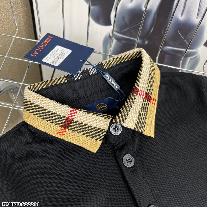 Áo polo bé trai bb.r mix cổ đơn giảng sang trọng mẫu Hero tự chụp_8222 Herokids