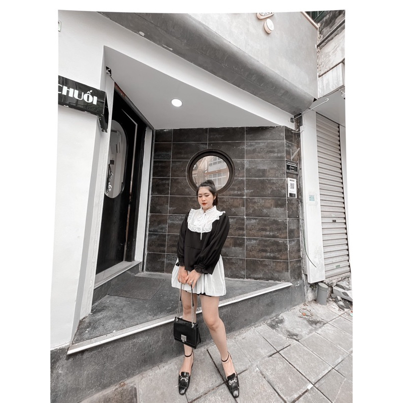 🔥 Áo Babydoll Tay Dài viền Cổ 60-95kg 💋 Bigsize Rin Heo