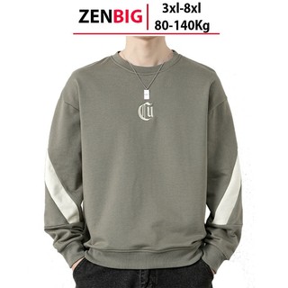 Áo nỉ thu đông ZENBIG dài tay nam big size cho người mập người béo