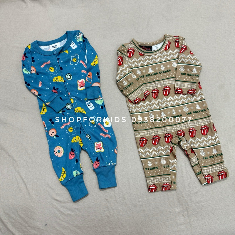 Body sleep sleepsuit liền tất/ không tất khóa kéo cao cấp cho bé trai bé gái ngộ nghĩnh, chất cotton mềm