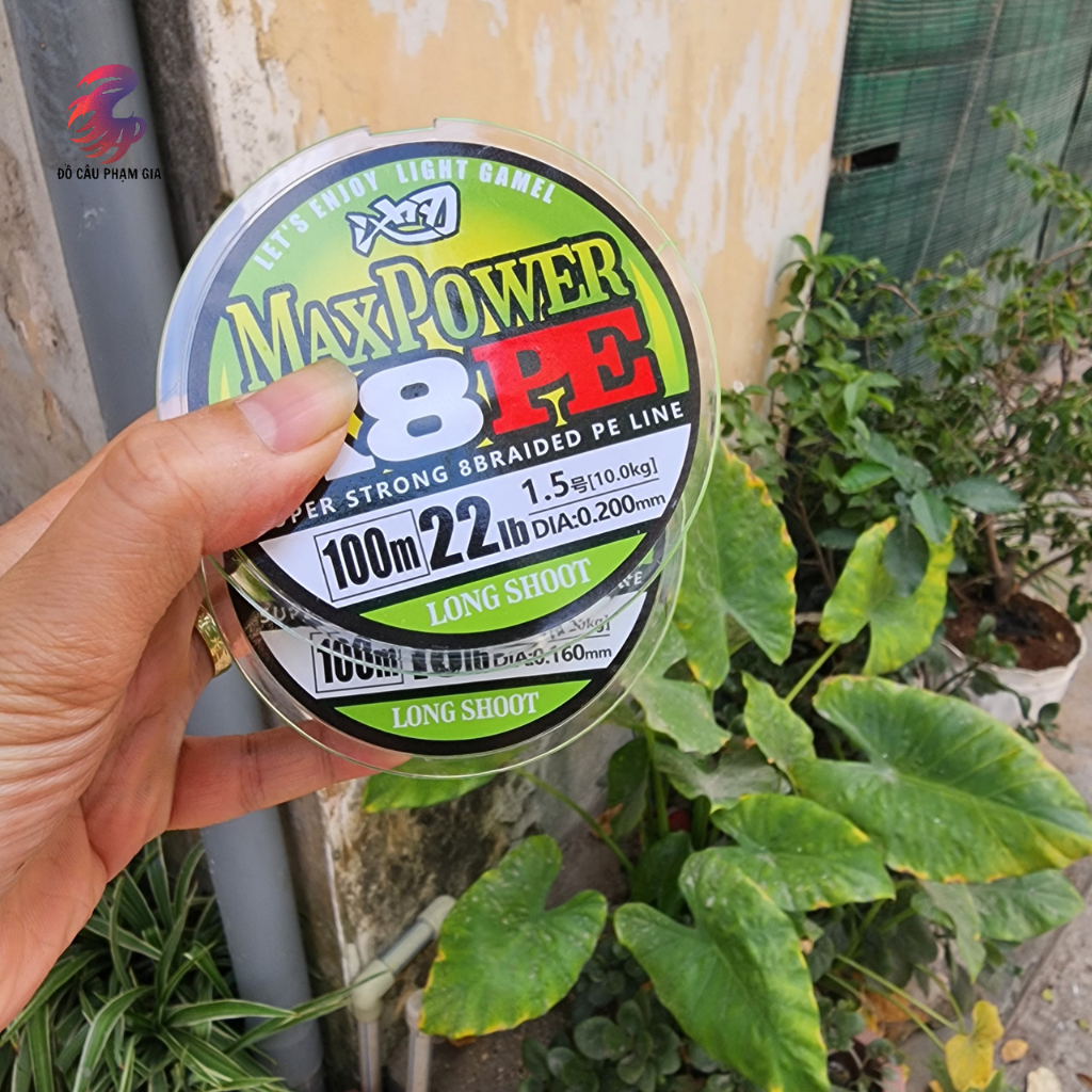 Dây Dù Pe X8 Max Power 100m Siêu Khỏe Màu Xanh Lá