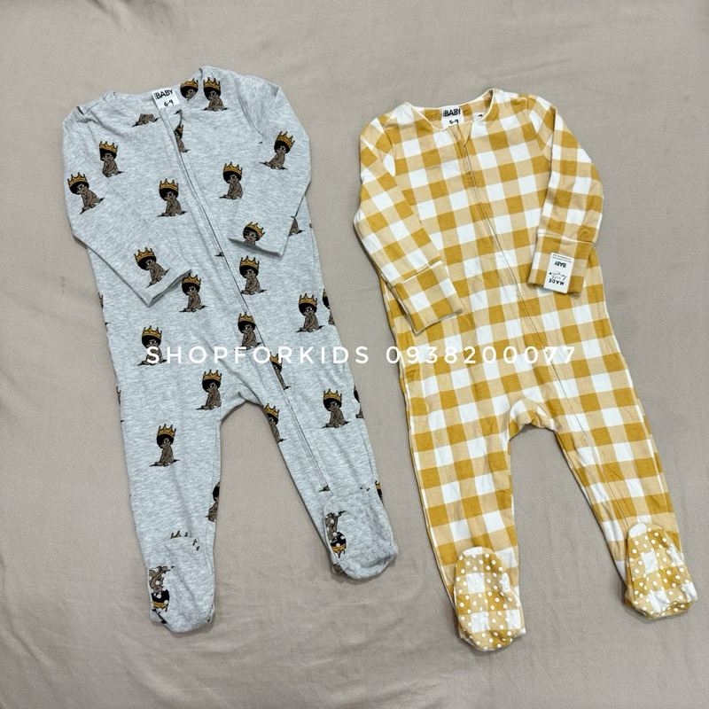 Body sleep sleepsuit liền tất/ không tất khóa kéo cao cấp cho bé trai bé gái ngộ nghĩnh, chất cotton mềm