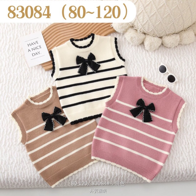 Áo len gile bé gái từ 8-25kg