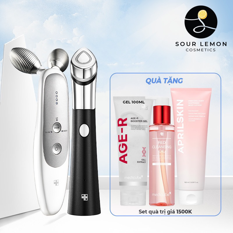 Set trẻ mãi nâng cơ, căng bóng, nhỏ lỗ chân lông Medicube(Booster-H+ EMS)