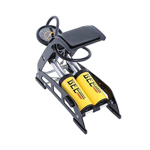 Bơm đạp chân xe đạp xe máy ACK 2 ống xilanh bền đẹp