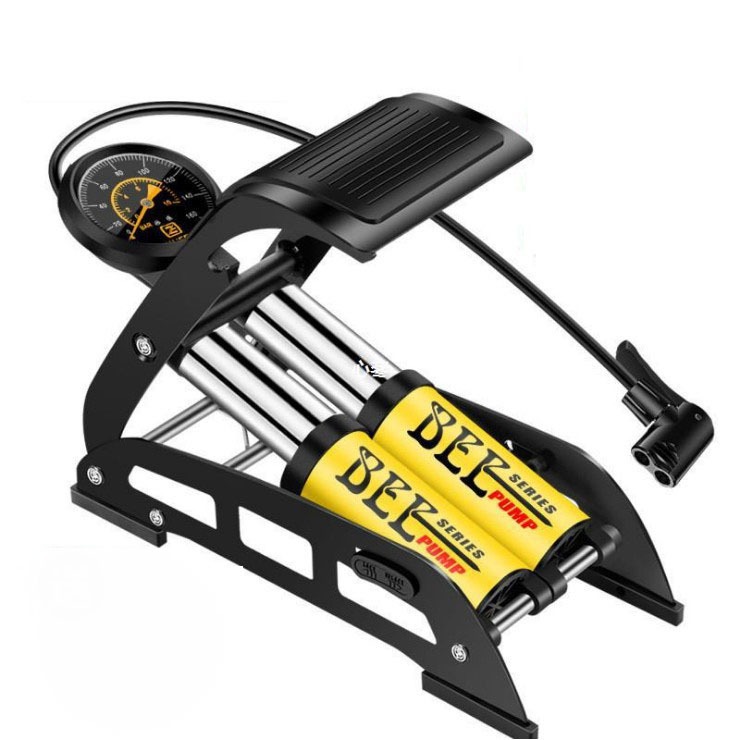 Bơm đạp chân xe đạp xe máy ACK 2 ống xilanh bền đẹp