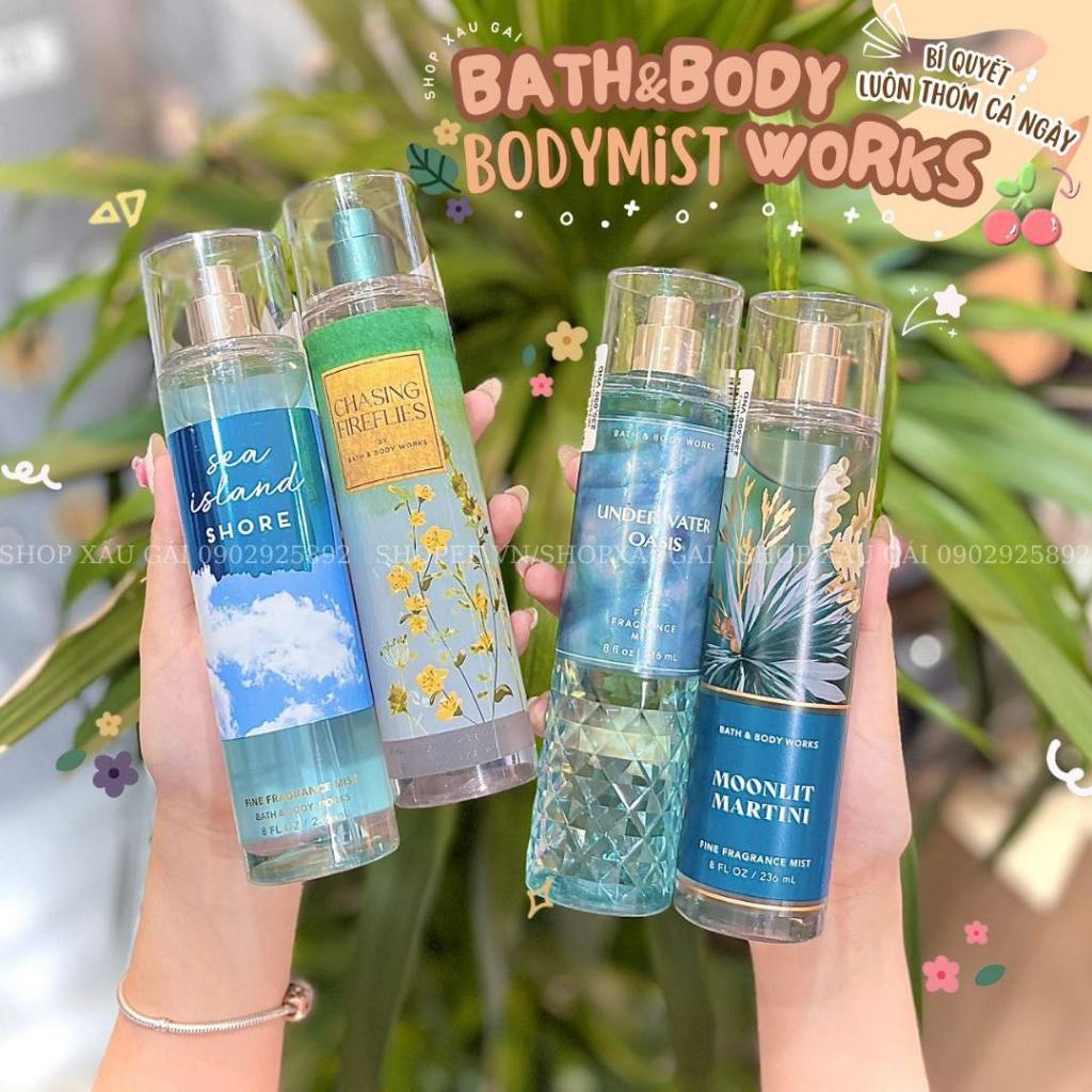 Chai Chiết Xịt Thơm Bath&Body Works 30ml / Mùi Hot
