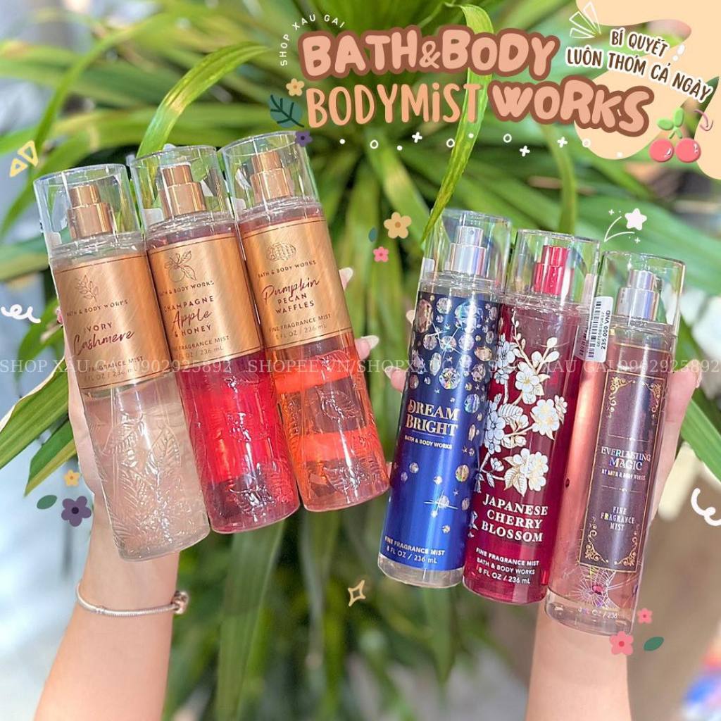 Chai Chiết Xịt Thơm Bath&Body Works 30ml / Mùi Hot
