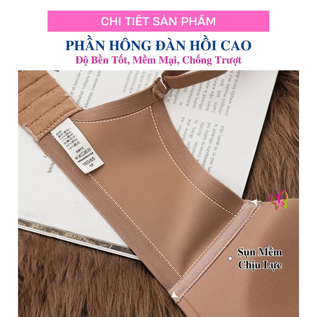 Áo ngực su cúp ngang liền mảnh, thông khí, mỏng nhẹ, thoải mái, chống trượt  Anna Shop