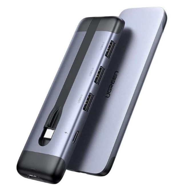 Cáp chuyển USB-C sang HDMI 4Kx2K, USB 3.0, PD 100W Ugreen 70408