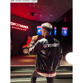 Áo Khoác Bomber Da Gvc Logo Thêu Họa Tiết Hình Sao Cực Nét -Áo Khoác Da Gvc Ngôi Sao Form Dáng Boy Phố Cực Hottrend 2023