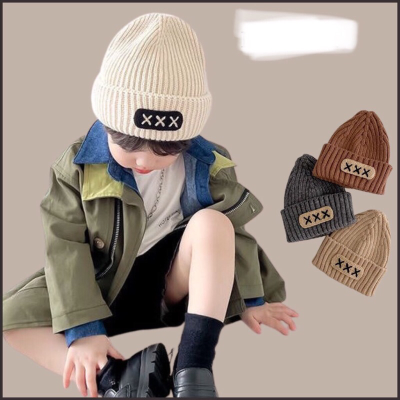Mũ len phong cách hàn dành cho bé từ gần 0 tuổi tới 1 tuổi
