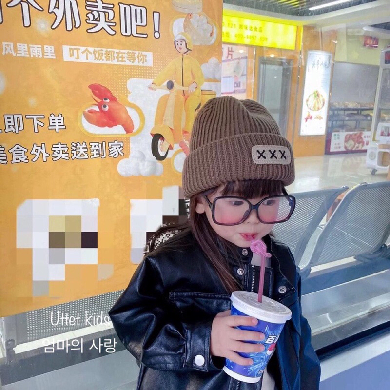 Mũ len phong cách hàn dành cho bé từ gần 0 tuổi tới 1 tuổi