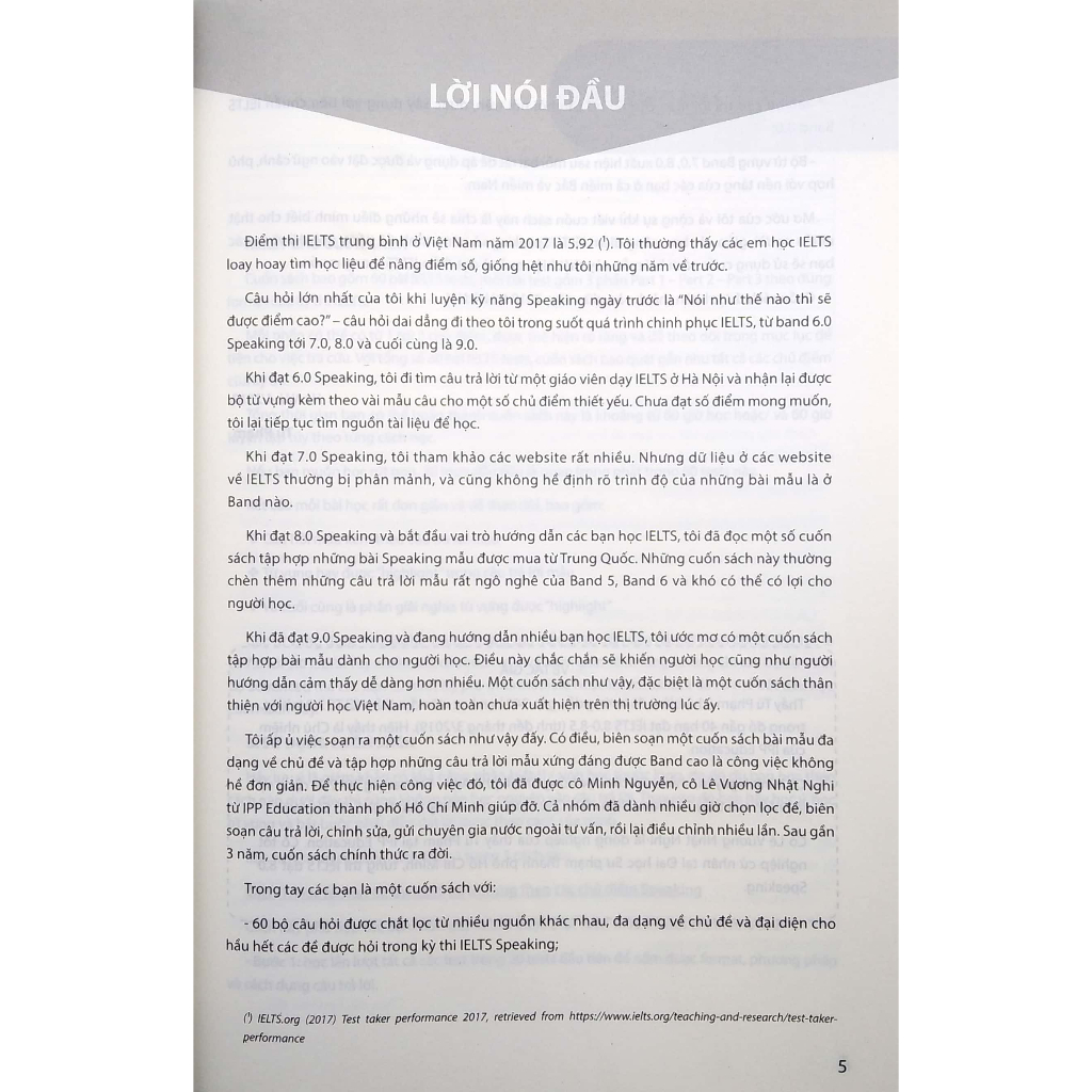 Sách - 60 Bài Mẫu Ielts Và Bộ Từ Vựng Theo Từng Chủ Điểm - Speaking Band 8.0