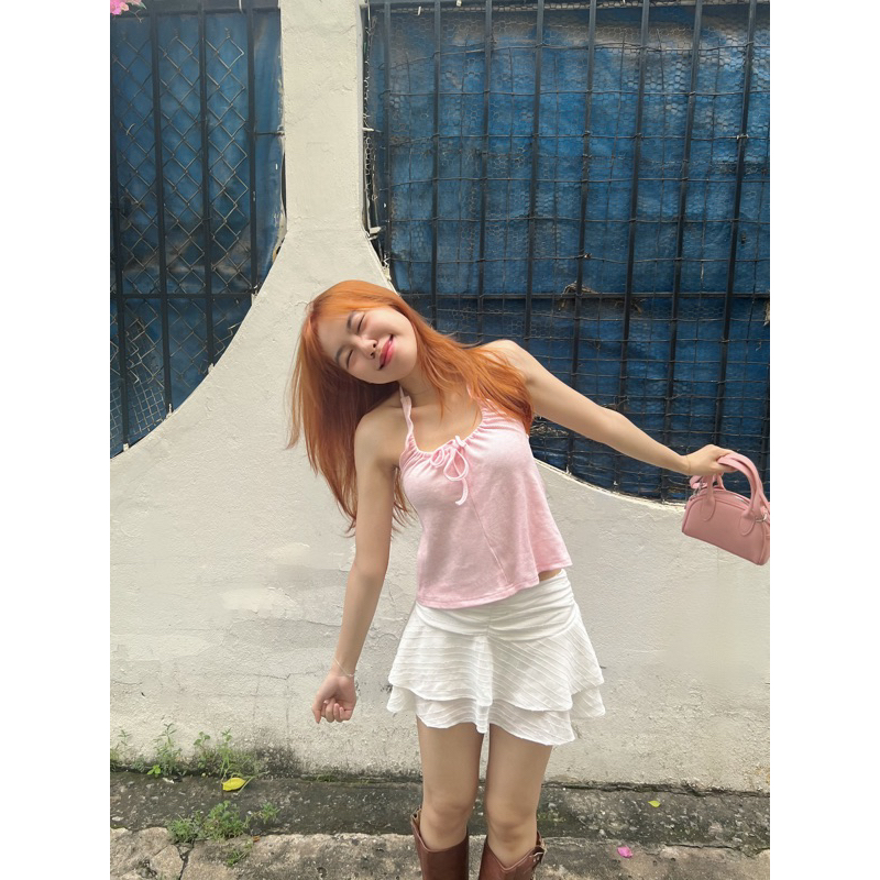 Lily top - Áo yếm phối dây xinh xắn