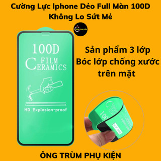 Cường lực lphone dẻo full màn 100d không lo sứt mẻ