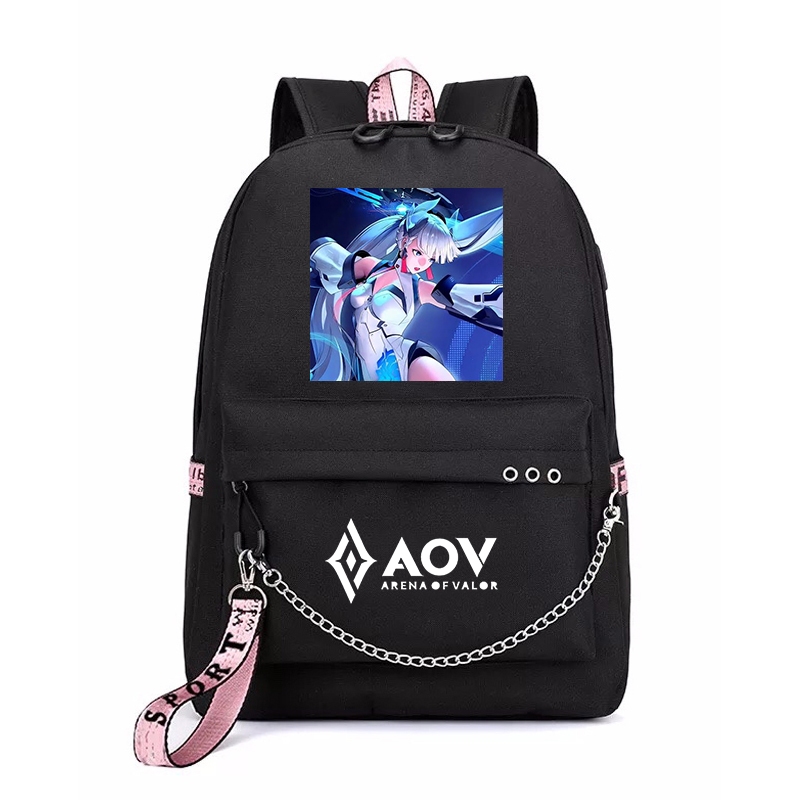 Balo thông minh đen in hình LIÊN QUÂN ver TƯỚNG Arena of Valor thời trang nam nữ đi học  tiện lợi