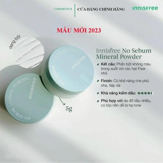 Phấn phủ kiềm dầu dạng bột innisfree No Sebum Mineral Powder 5g