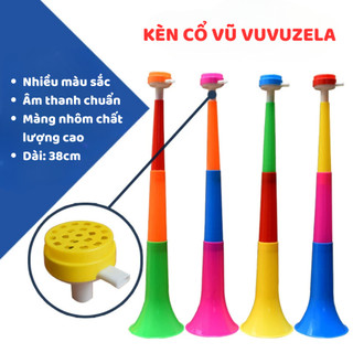 Kèn Cổ Vũ Vuvuzela 3 Đoạn Rút Gọn Nhiều Màu Sắc XINZ Dài 38cm