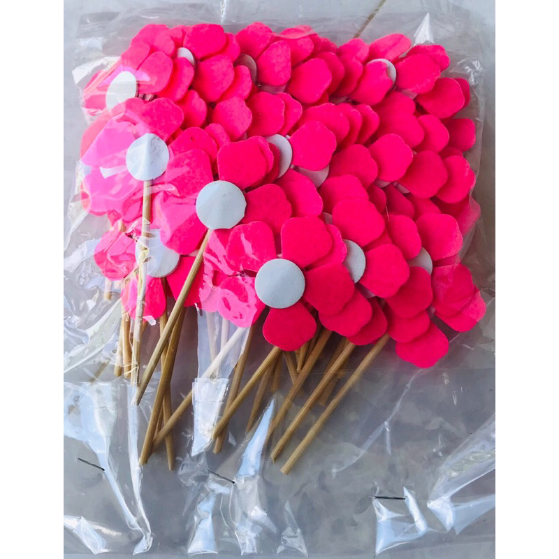 Hoa Bé Ngoan 2 Mặt Làm Bằng Nỉ 1 Túi 50 Hoa