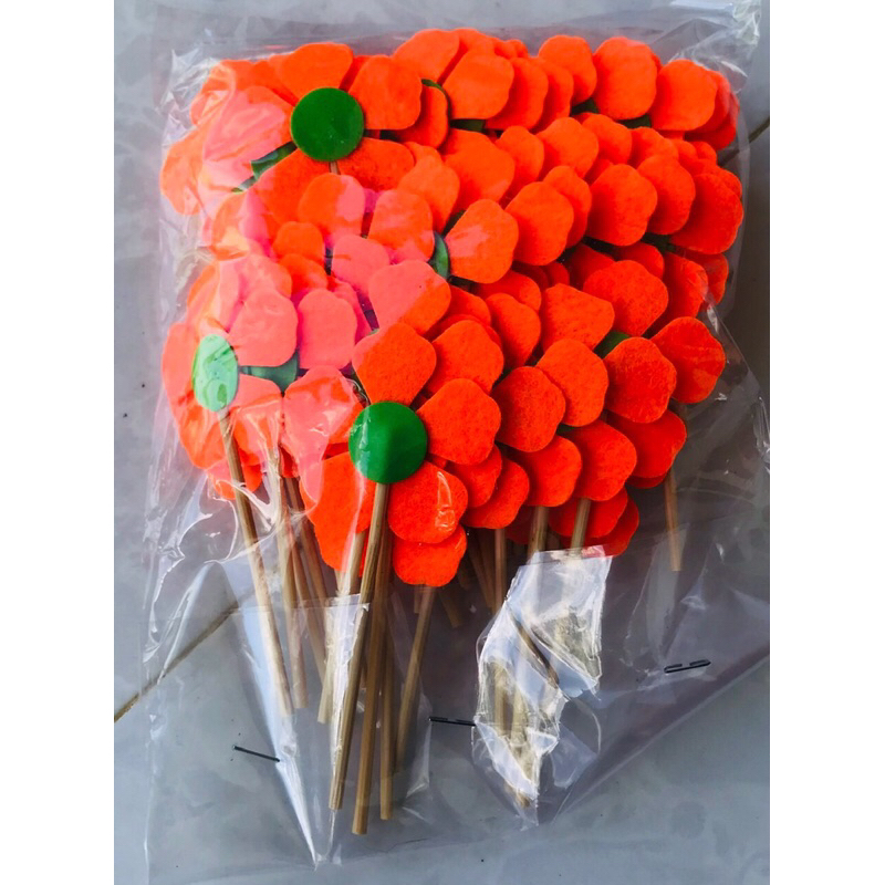 Hoa Bé Ngoan 2 Mặt Làm Bằng Nỉ 1 Túi 50 Hoa