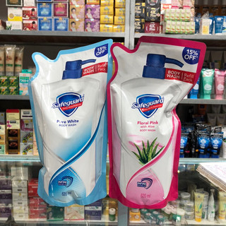 Sữa tắm safeguard sạch 99,9% vi khuẩn & dịu nhẹ cho da túi 620ml