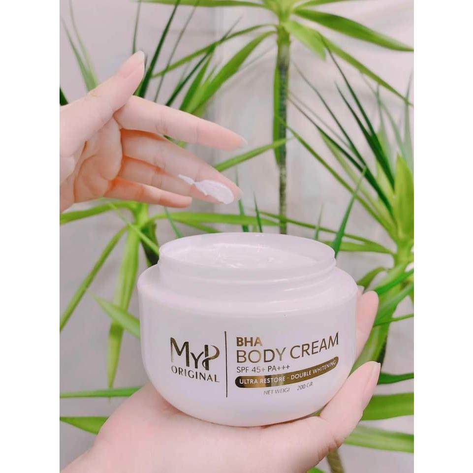KEM BODY CREAM BHA NÂNG TONE DA - KHÔNG SỢ NÁM ĐEN DA - KHÔNG BẾT RÍT TẶNG KÈM 02 MASK