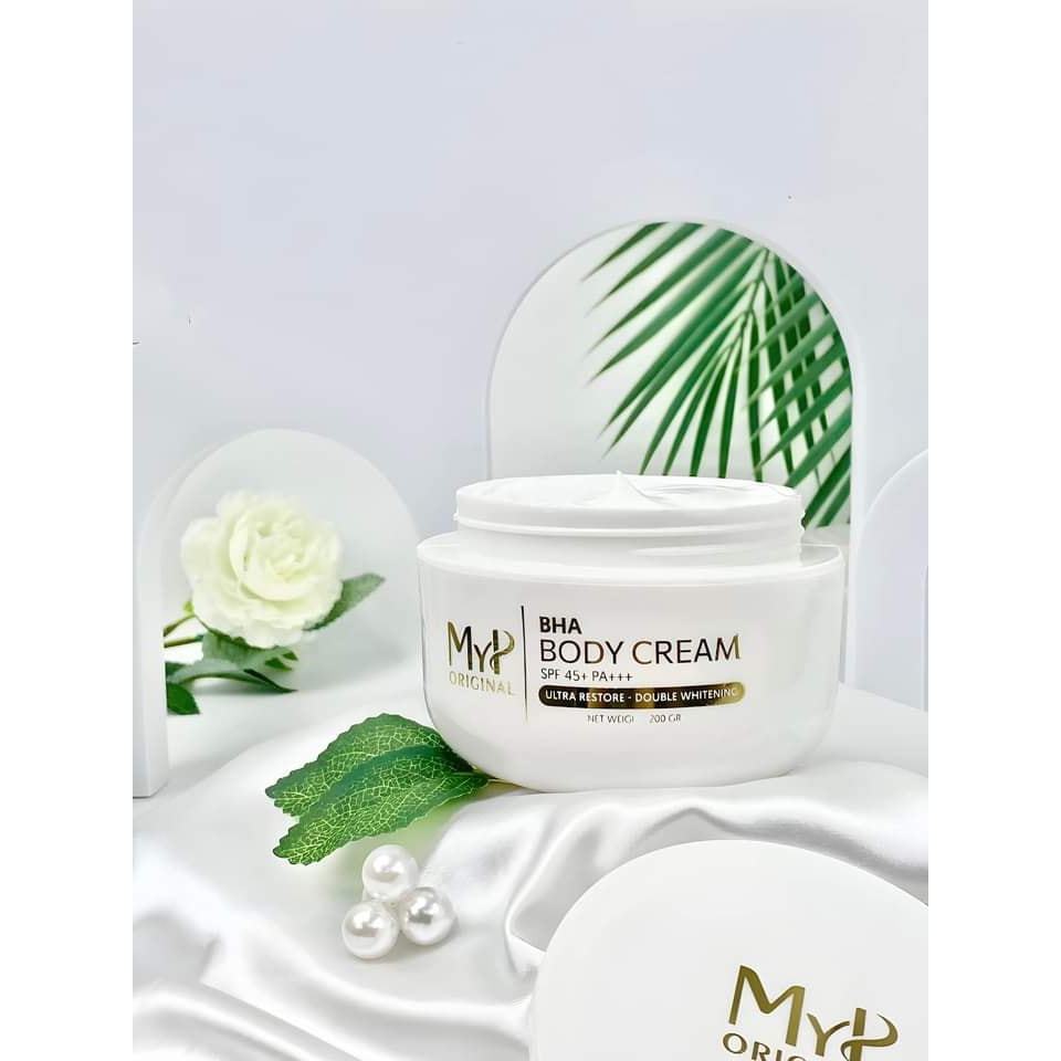 KEM BODY CREAM BHA NÂNG TONE DA - KHÔNG SỢ NÁM ĐEN DA - KHÔNG BẾT RÍT TẶNG KÈM 02 MASK
