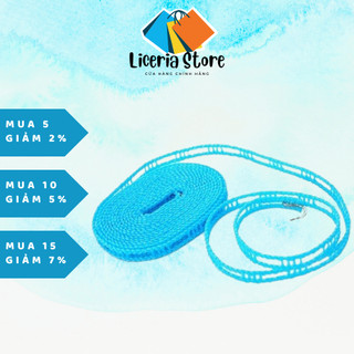 Dây phơi quần áo thông minh, dây phơi đồ đa năng chống dồn, sợi cước bện siêu chắc, có nhiều lỗ móc chống bay quần áo