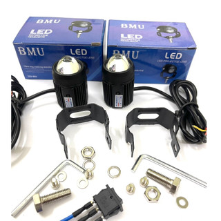 Đèn trợ sáng bi cầu mini loại 1 chính hãng,trợ sáng xe máy l1 bmu ánh sáng cực mạnh