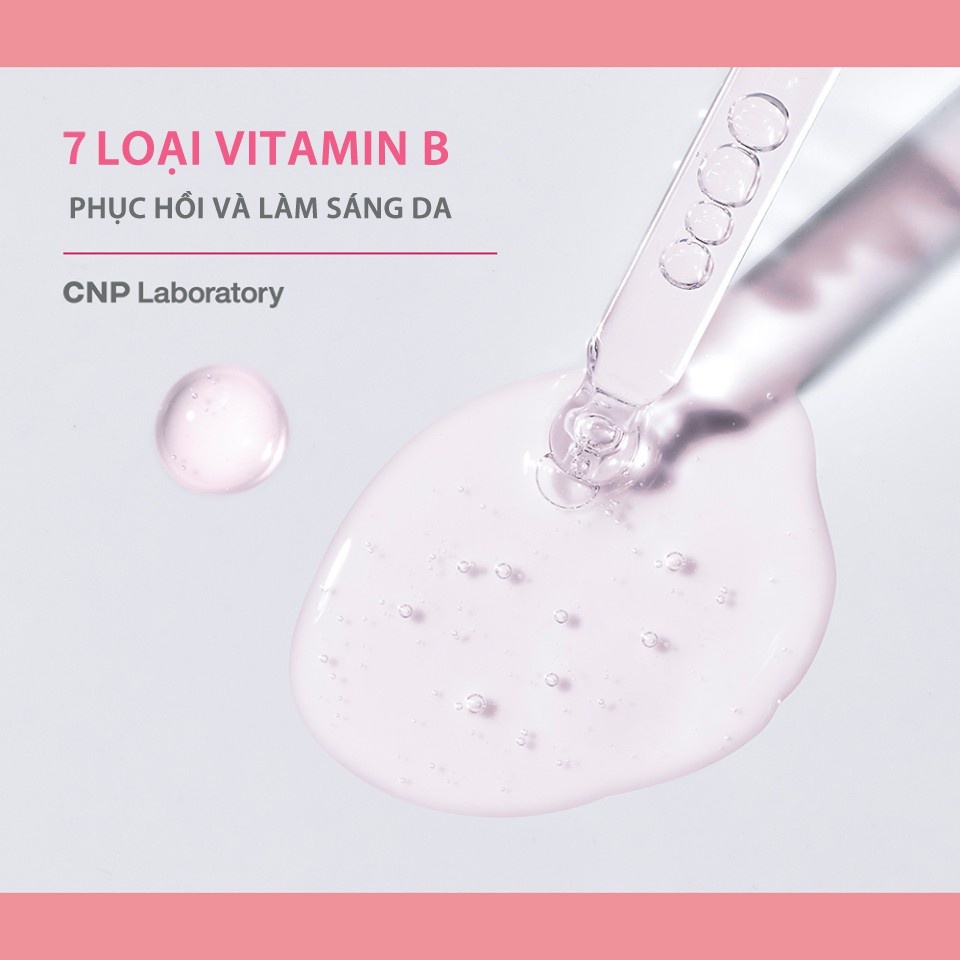 Hannah Olala x CNP x Tinh chất hồng Vitamin B làm sáng da CNP Laboratory Vita-B Energy Ampule 15ml