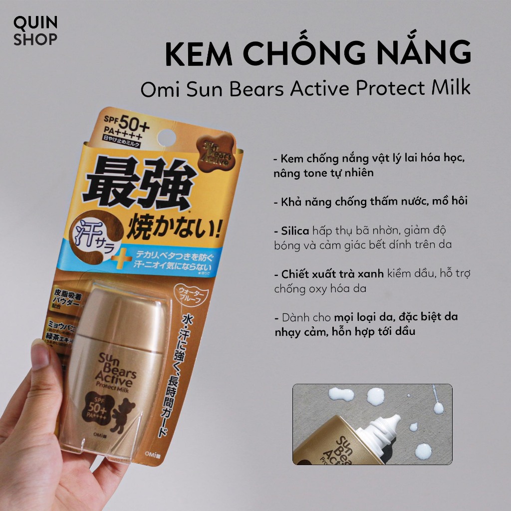 Kem Chống Nắng Omi Sun Bear