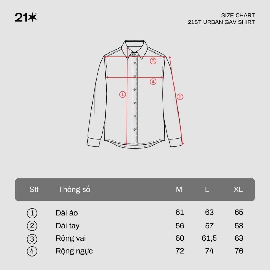 Áo sơ mi dài tay 21ST URBAN Gav