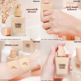 Kem nền chống nước Sivanna Silky Matte Coverage Foundation HF118 Thái Lan 30ml
