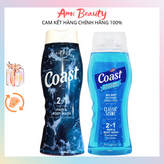 Sữa tắm gội nam thơm quyến rũ phái mạnh hiệu Coast mẫu mới nhất 532ml