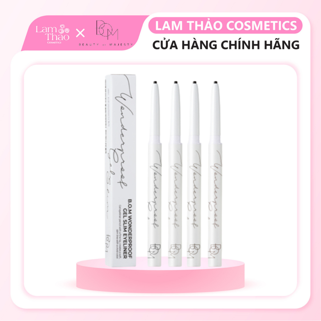 Chỉ Kẻ Mắt B.O.M Wonderproof Gel Slim Eyeliner