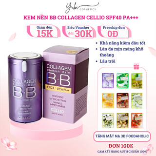 Kem nền BB Collagen CELLIO Blemish Balm Bb SPF40 PA+++ chính hãng - YUBI SHOP