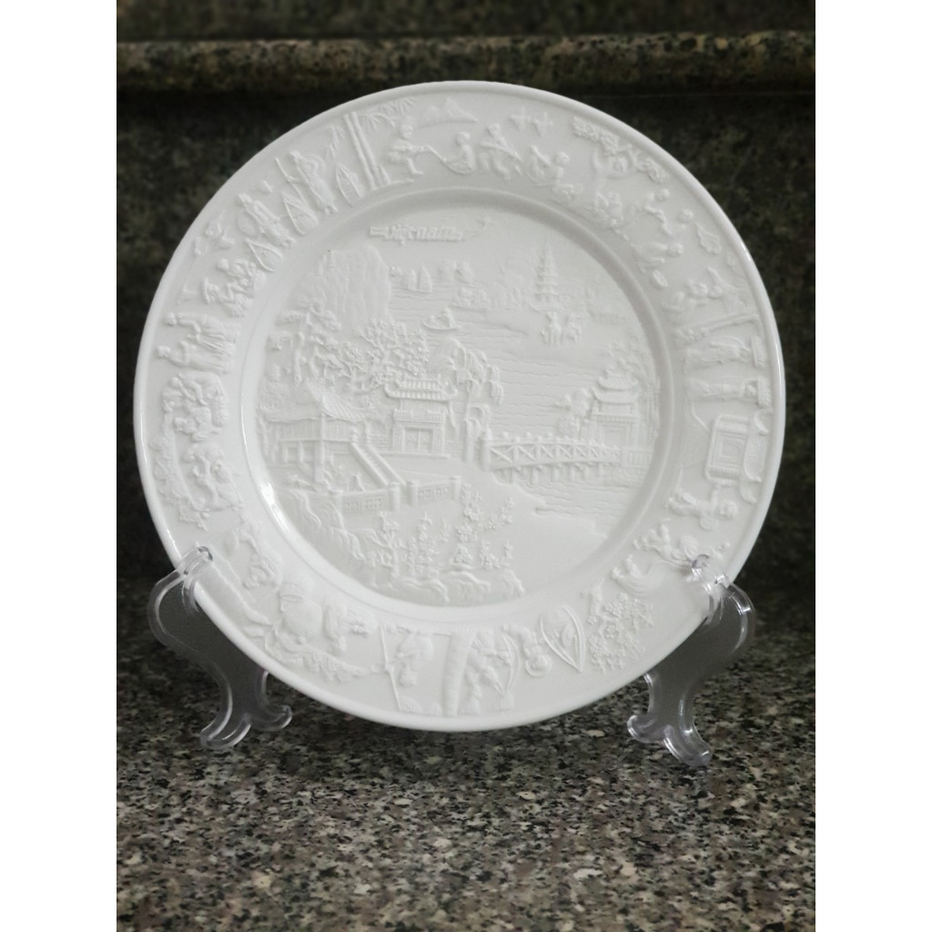 Dĩa tròn 16cm , 20cm Phù Điêu Đất Nước