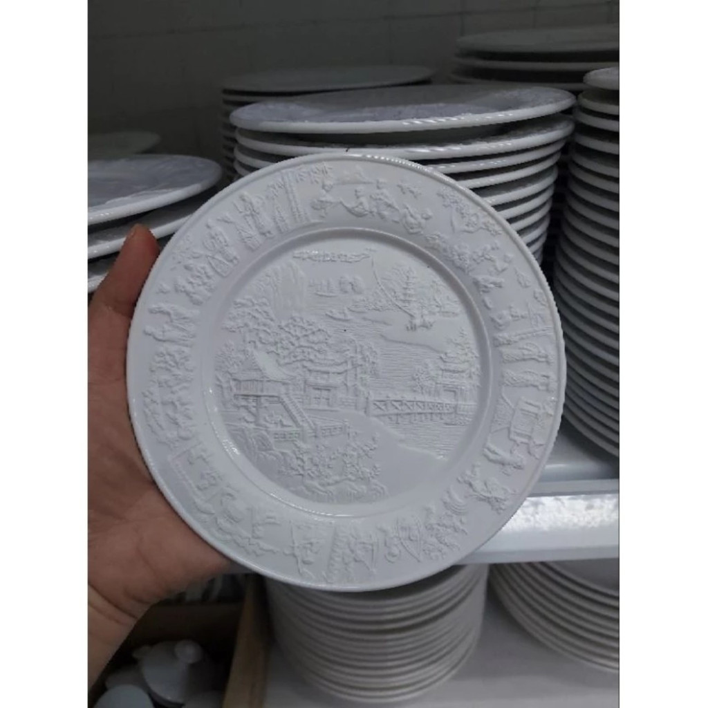 Dĩa tròn 16cm , 20cm Phù Điêu Đất Nước