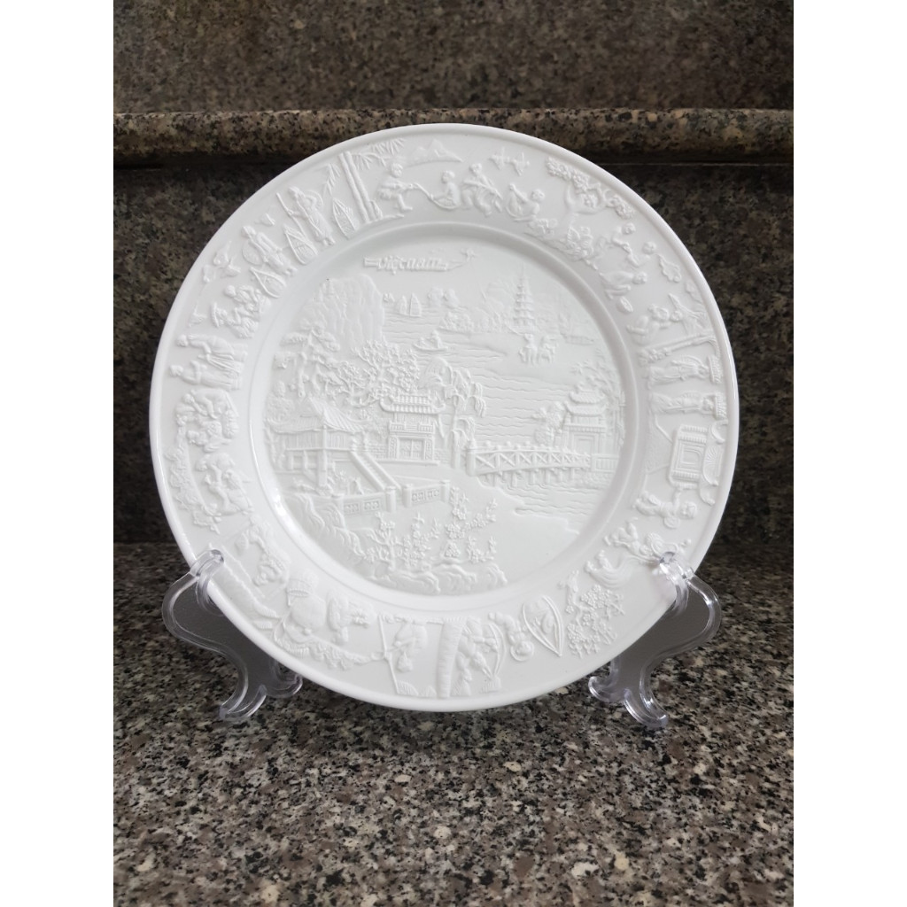 Dĩa tròn 16cm , 20cm Phù Điêu Đất Nước