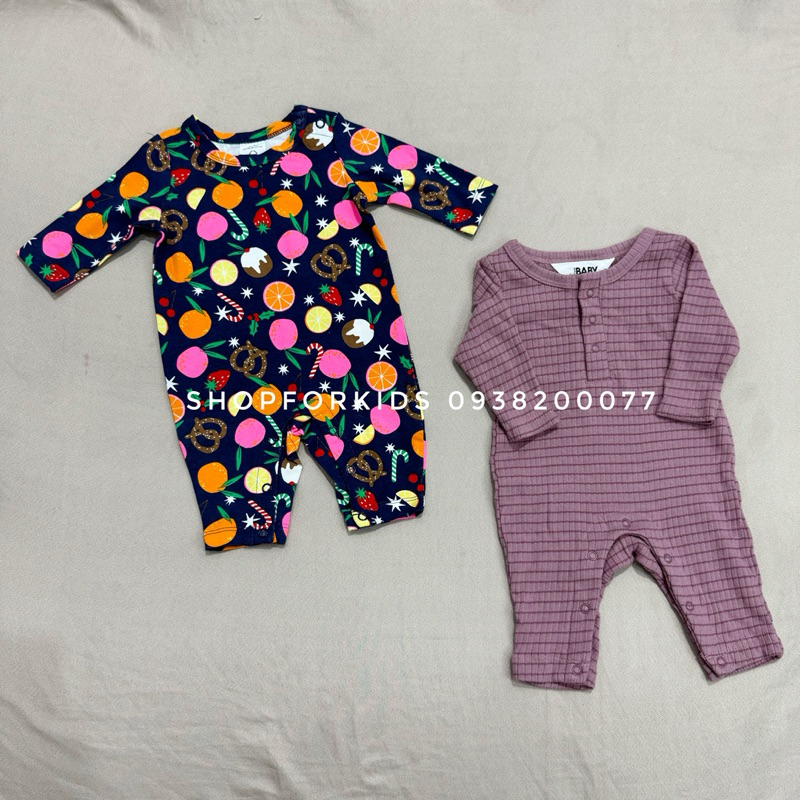 Body sleep sleepsuit cotton cho bé trai bé gái liền tất không tất, thun mềm mát
