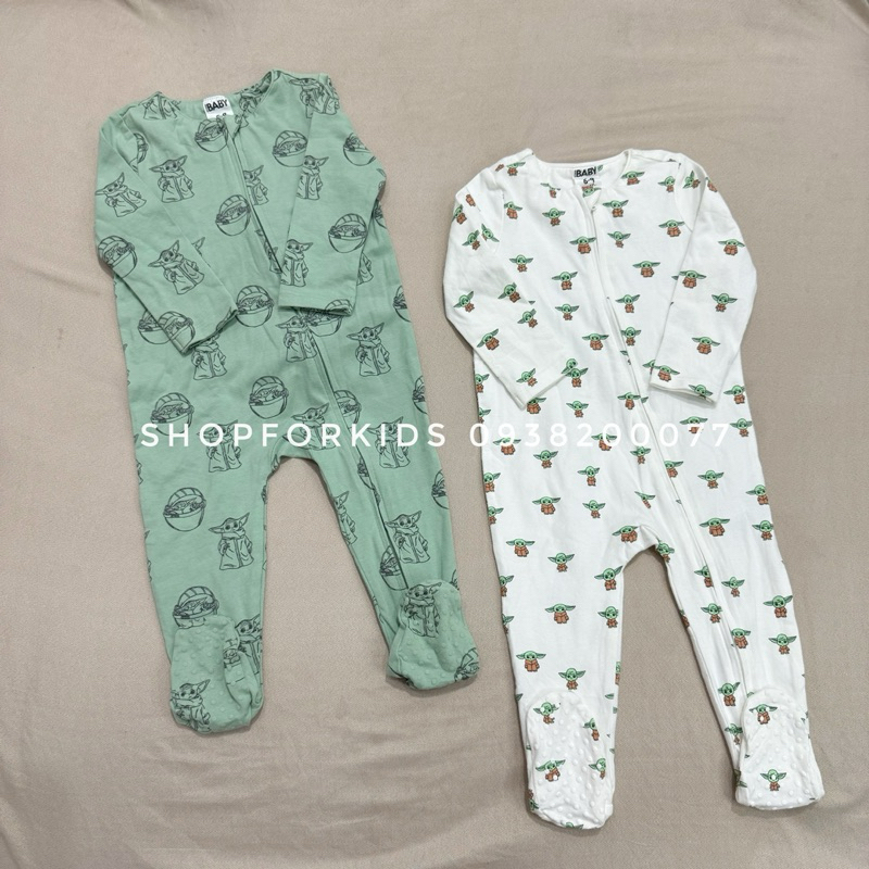 Body sleep sleepsuit cotton cho bé trai bé gái liền tất không tất, thun mềm mát