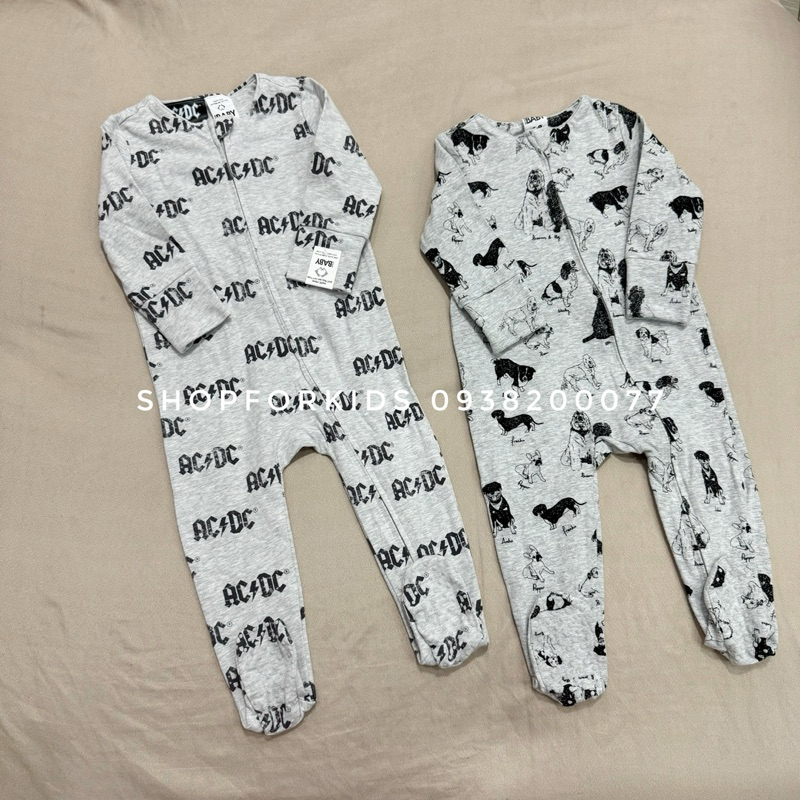 Body sleep sleepsuit cotton cho bé trai bé gái liền tất không tất, thun mềm mát